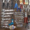 open wrenches, assorted pliers, leathermans, wire cutter, 