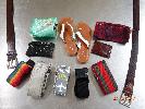 assorted belts, womens slippers
