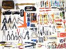 assorted tools, pocket knives, leathermans, swiss pocket knives,scissors