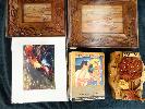 wooden puzzle jewelry box,photo album,koa frames,Christian Riso print