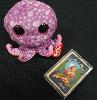 purple octopus,playing cards