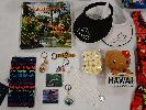 Book, Wallet, Visors, Puka Shell Necklaces, Magnets, Keychains, Hello Kitty, Plumeria Hair Clips