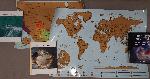 World Map, United States Map, Books