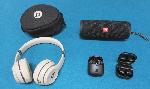 Beats HP, JBL speaker and ear buds and Samsung ear buds